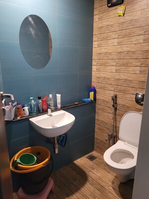 Bathroom in 1 BHK Apartment at Lodha Crown Quality Homes, Majiwada – for Rent