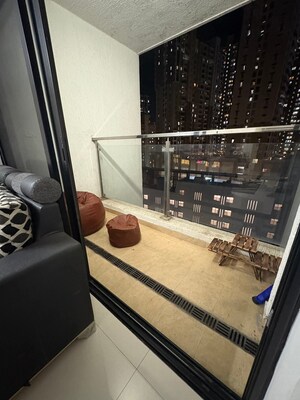 Balcony in 2 BHK Apartment at Nyati Elysia, Kharadi – for Rent