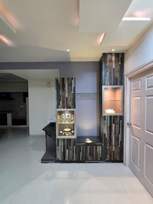 Living Room in 3 BHK Apartment at Alekhya Spring Leaf, Manikonda – for Sale