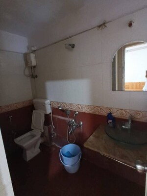 Bathroom in 2 BHK Apartment at Maharaja Retreat CHS, Goregaon East – for Rent