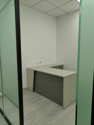 Bathroom in  Office Space at Akshar Business Park, Vashi Sector 19f – for Rent