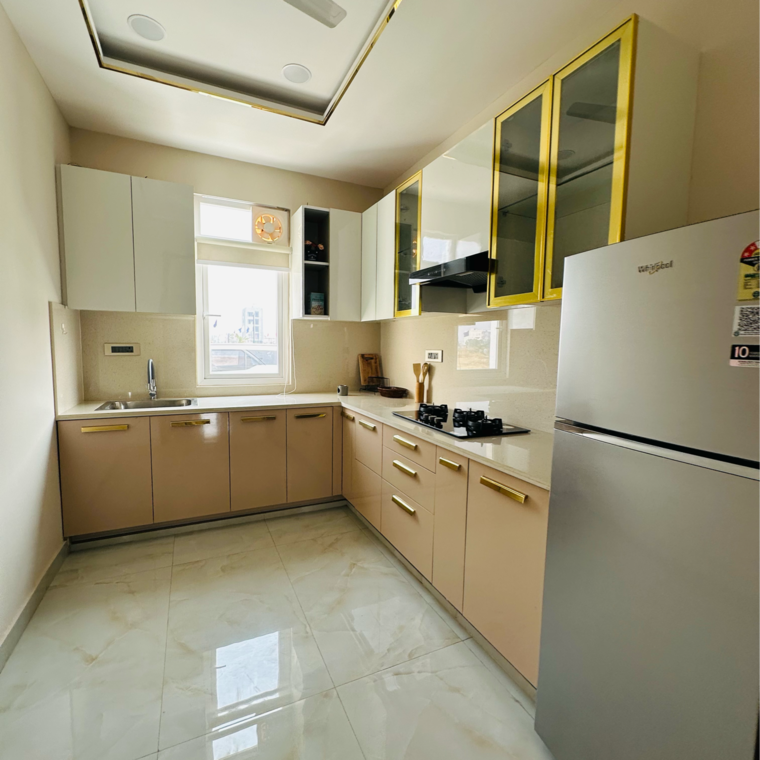 Kitchen, jms-the-majestic 3 Bedroom 1611 Sq.Ft. Apartment In Manesar Sector 9 Gurgaon 9448641
