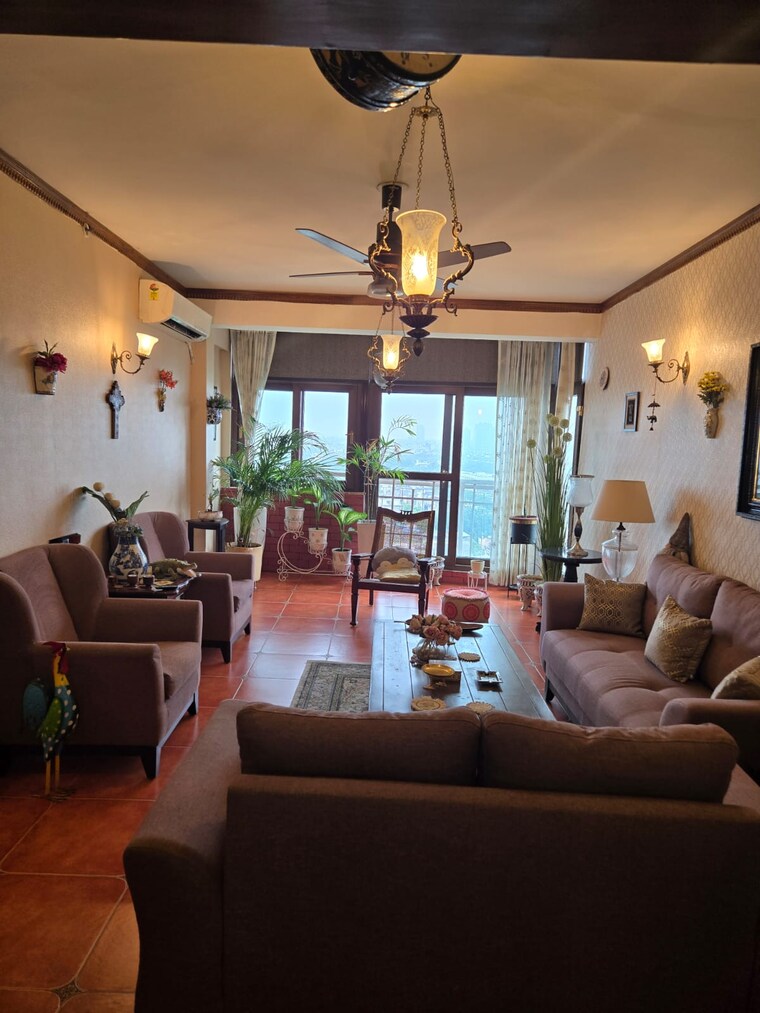 Living Room, sunworld-vanalika 4 Bedroom 3400 Sq.Ft. Apartment In Sector 107 Noida 9448734