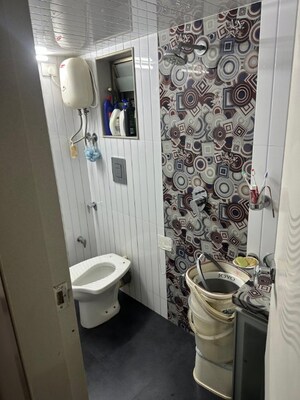 Bathroom in 2 BHK Apartment at Rubberwala Nebula, Bhuleshwar – for Rent