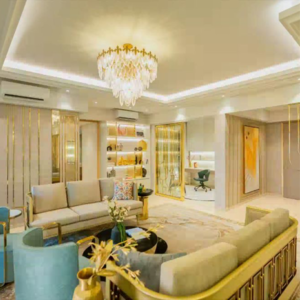 Living Room in 2.5 BHK Apartment at Lodha Bel Air, Br Nagar – for Sale