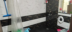 Bathroom in 3 BHK Apartment at Kamp Eden Heights, Sector 22 Dwarka – for Rent