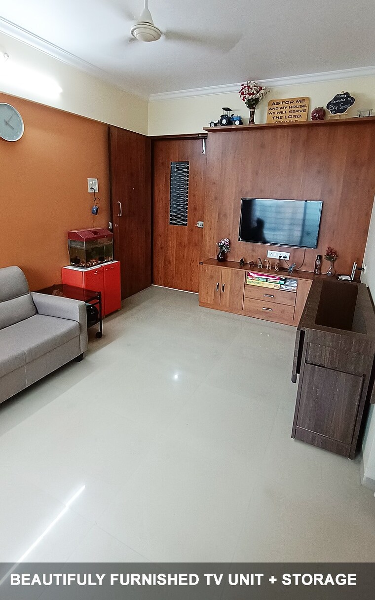 Living Room, puranik-hometown 1 Bedroom 438 Sq.Ft. Apartment In Ghodbunder Road Thane 9449901