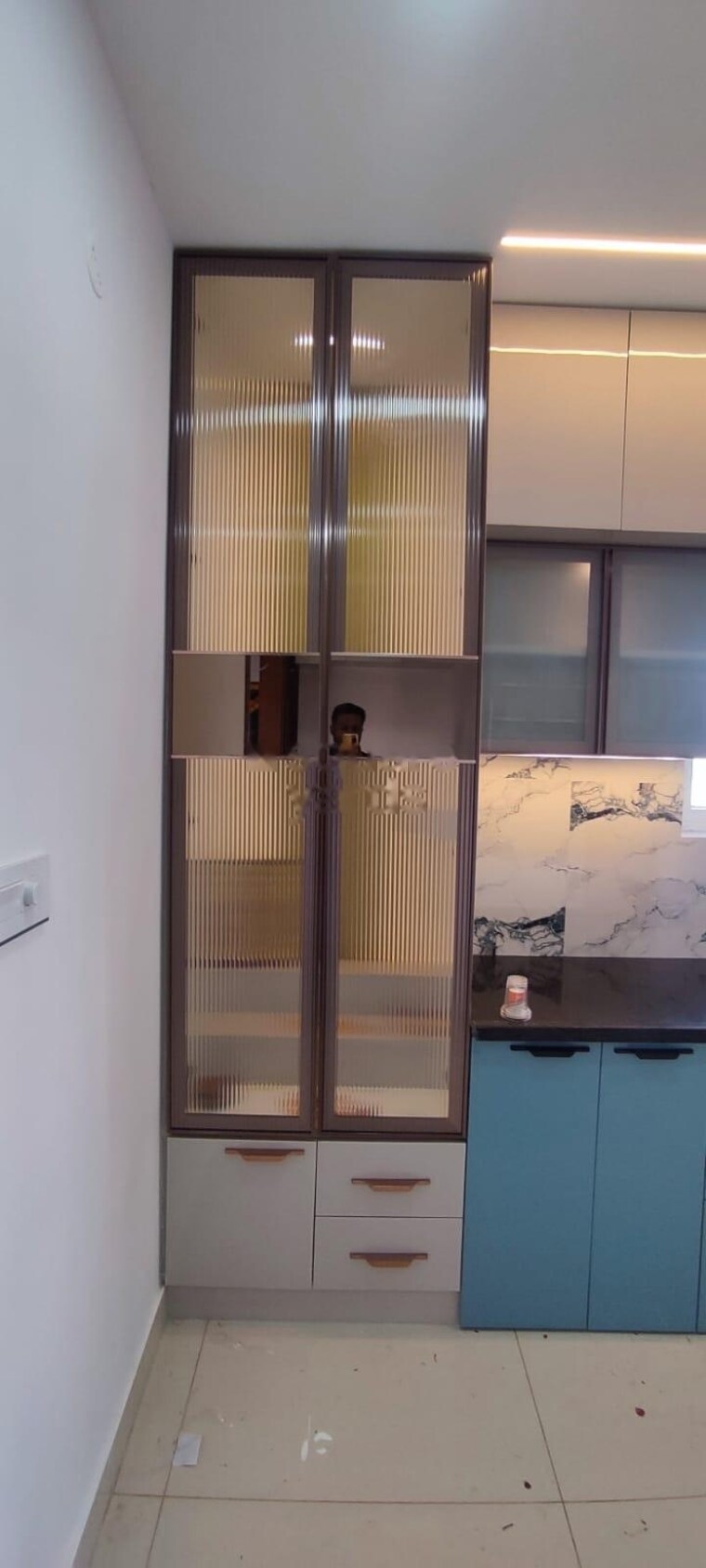 Kitchen, asbl-spire 3 Bedroom 1905 Sq.Ft. Apartment In Kokapet Hyderabad 9450125