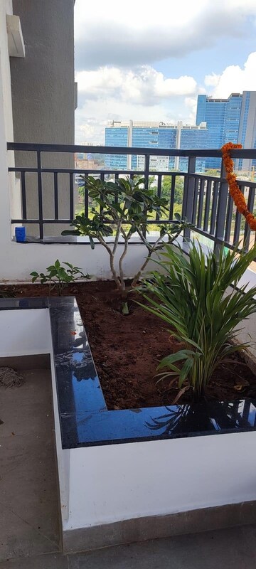 Balcony in 3 BHK Apartment at ASBL Spire, Kokapet – for Rent