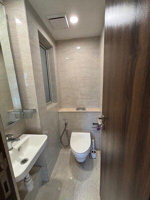 Bathroom in 1 BHK Apartment at Hiranandani Regent Hill, Powai – for Rent