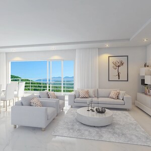 Living Room in 3 BHK Apartment at Godrej Aria, Sector 79 – for Sale