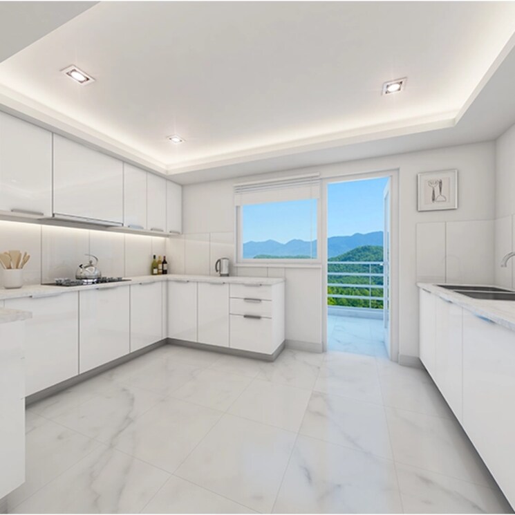 Kitchen, godrej-aria 3 Bedroom 1983 Sq.Ft. Apartment In Sector 79 Gurgaon 9450694