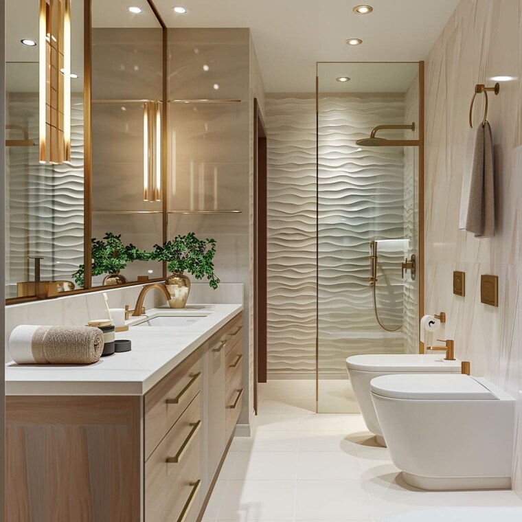 Attached Bathroom, hero-homes-palatial 3 Bedroom 2800 Sq.Ft. Apartment In Sector 104 Gurgaon 9451261