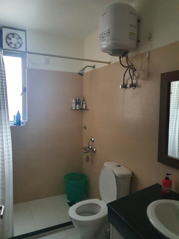 Bathroom in 3 BHK Apartment at Unitech The Close North, Sector 50 – for Rent