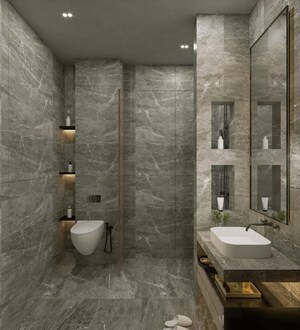 Bathroom in 3 BHK Builder Floor at Vatika India Next Floors, Sector 82 – for Sale