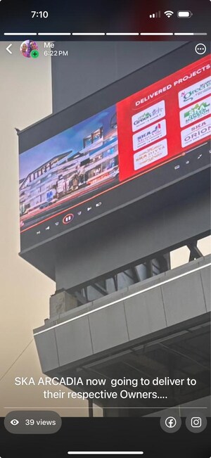  Shop – Exterior View View at SKA Arcadia, Wave City - for Sale