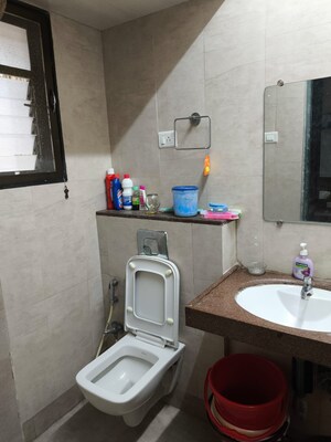 Bathroom in 3 BHK Apartment at Shell Tower CHS, Chembur – for Rent
