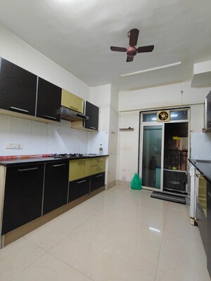 Kitchen in 3 BHK Apartment at Yarrow Apartment, Powai – for Rent