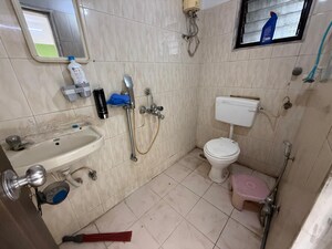 Bathroom in 2 BHK Apartment at Seawoods – for Rent