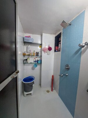 Bathroom in 1 BHK Apartment at Powai Jaltarang CHS, Powai – for Rent
