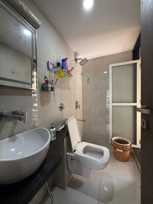 Bathroom in 2 BHK Apartment at Seawoods – for Rent
