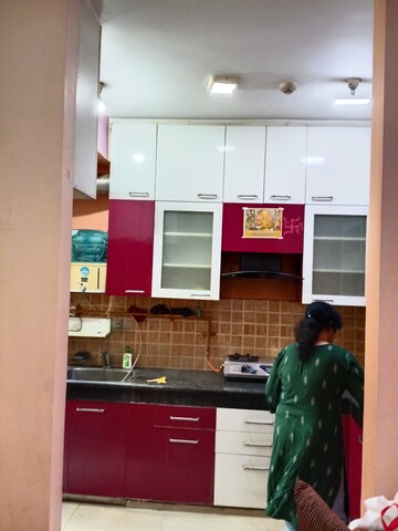 Kitchen in 3 BHK Apartment at Mahagun Mywoods, Sector 16c Greater Noida – for Rent
