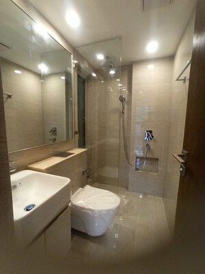 Bathroom in 2 BHK Apartment at Hiranandani Castle Rock, Powai – for Rent