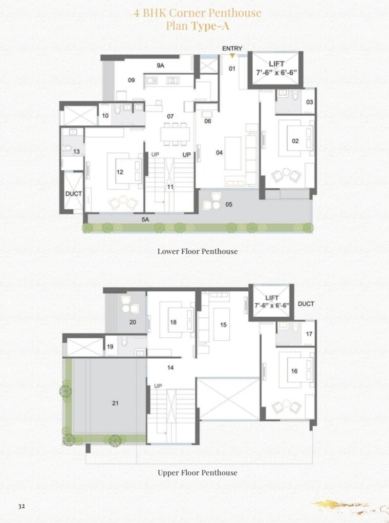 Floor Plan, sargasan 3 Bedroom 275 Sq.Yd. Apartment In Sargasan Gandhinagar 9453873