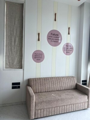 Living Room in 4 BHK Apartment at Avighna One Avighna Park, Lower Parel – for Sale