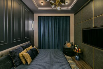 Living Room in 4 BHK Apartment at Avighna One Avighna Park, Lower Parel – for Sale