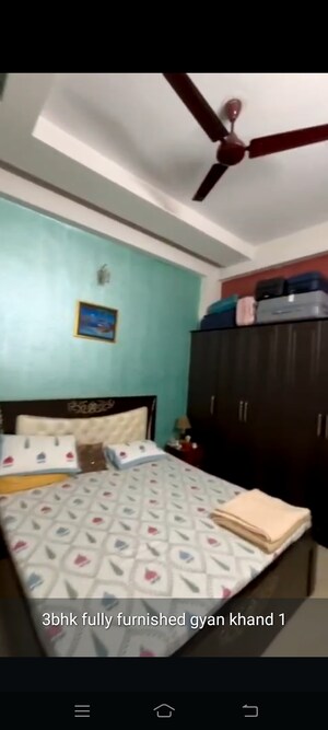 Bedroom in 3 BHK Builder Floor at Mati Apartments, Gyan Khand I – for Rent