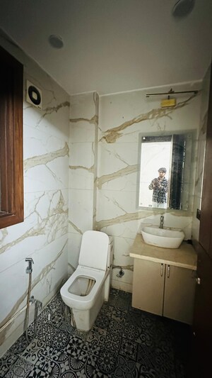 Bathroom in 4 BHK Builder Floor at Saket – for Rent