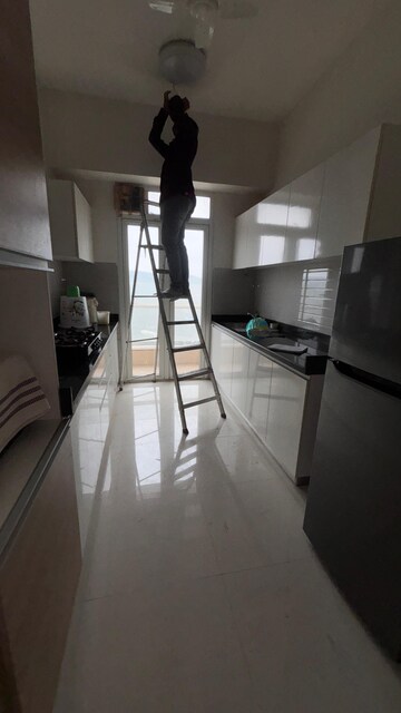 Balcony in 3 BHK Apartment at Omkar Alta Monte, Malad East – for Rent