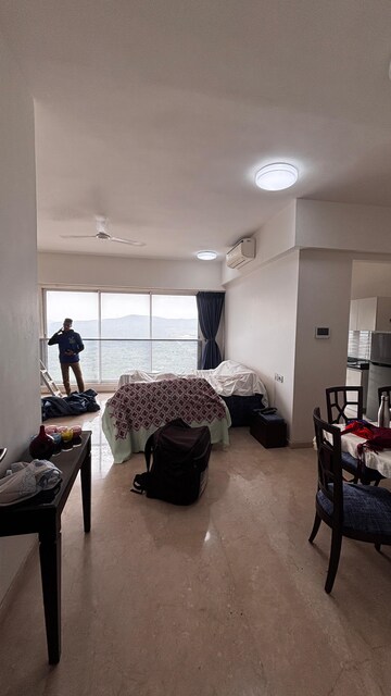 Living Room in 3 BHK Apartment at Omkar Alta Monte, Malad East – for Rent