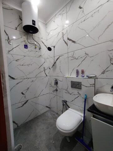 Bathroom in 2 BHK Apartment at Green Valley Heights, Dhakoli – for Rent