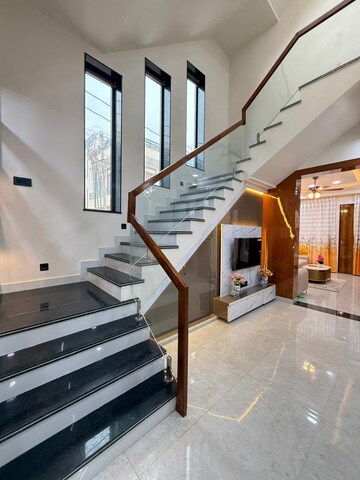 Staircase in 4 BHK Villa at Sirsi Road – for Sale