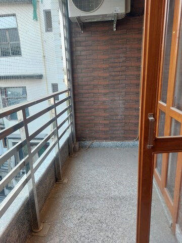 Balcony in 4 BHK Builder Floor at East Of Kailash – for Rent