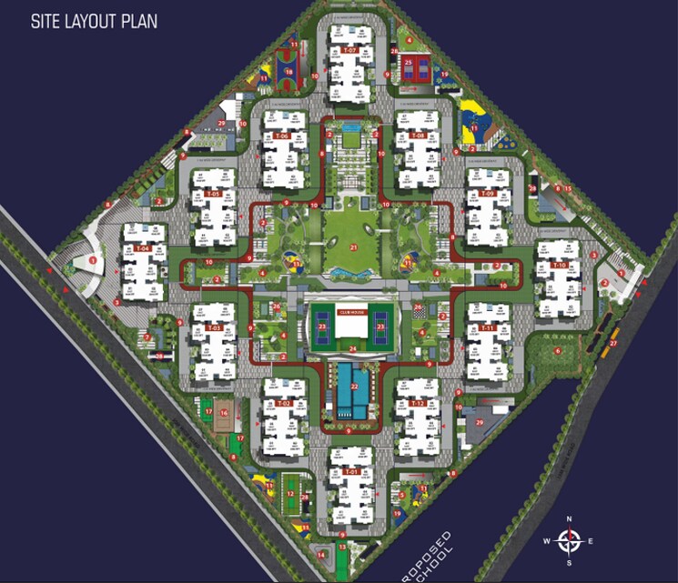 Master Plan, my-home-sayuk 3 Bedroom 1926 Sq.Ft. Apartment In Tellapur Hyderabad 9454913