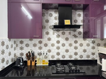 Kitchen in 3 BHK Apartment at Aparna Sarovar Zenith, Nallagandla – for Rent