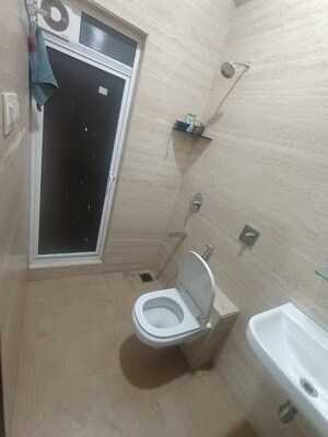 Bathroom in 2 BHK Apartment at Heritage Solitaire, Chembur – for Rent