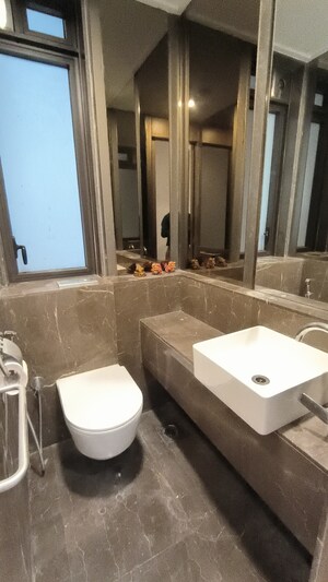Bathroom in 3 BHK Apartment at Lodha Marquise, Worli – for Rent