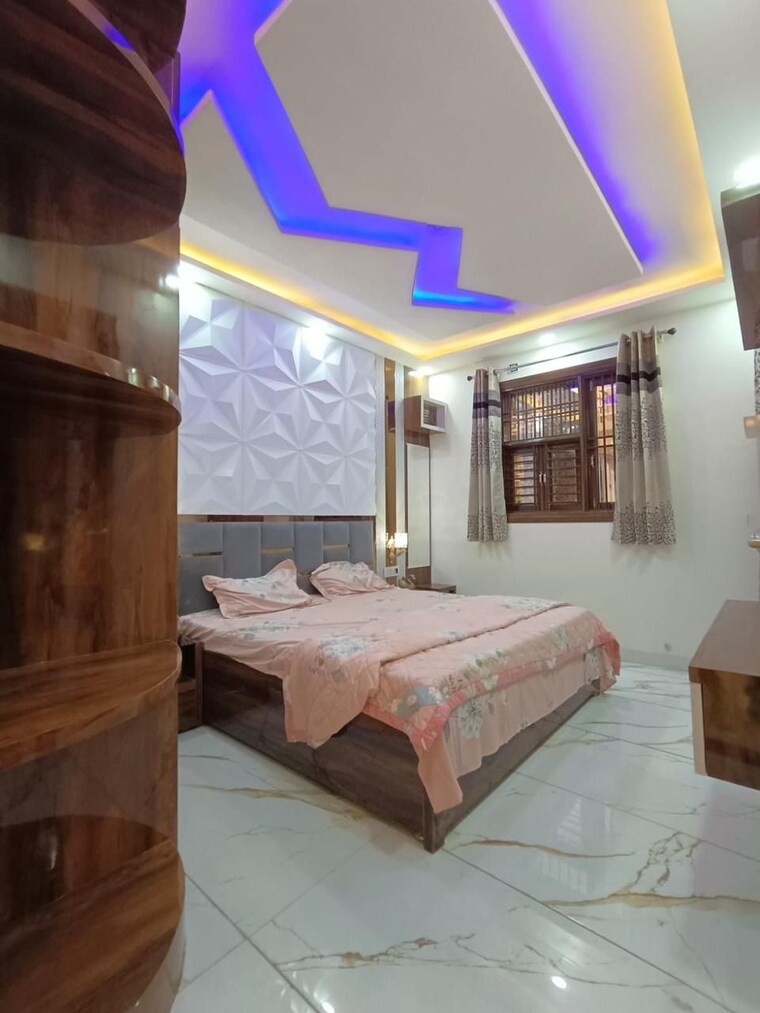 Bedroom, dwarka mor 3 Bedroom 900 Sq.Ft. Builder Floor In Dwarka Mor Delhi 9455453