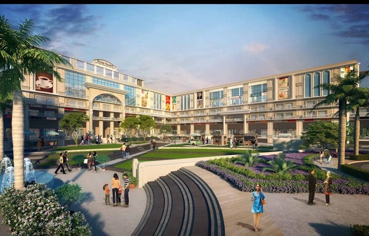 Exterior View, hlp-social-square Commercial Shop 400 Sq.Ft. In Patiala Road Zirakpur 9455537