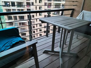 Balcony in 2 BHK Apartment at K Raheja Raheja Residency, Malad East – for Rent