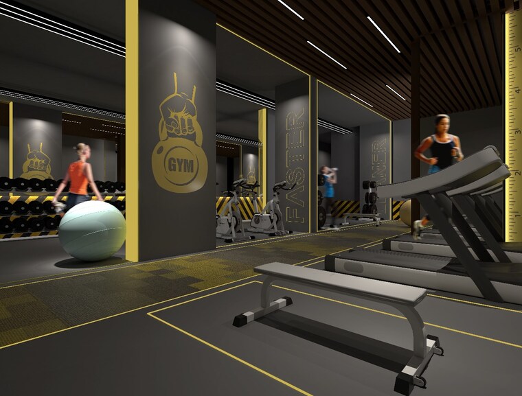 Gym, aventus-westbrook 3 Bedroom 950 Sq.Ft. Apartment In Andheri East Mumbai 9455635