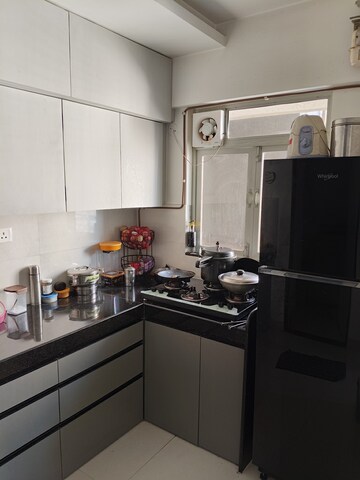 Kitchen in 2 BHK Apartment at Ashar Metro Towers, Vartak Nagar – for Sale