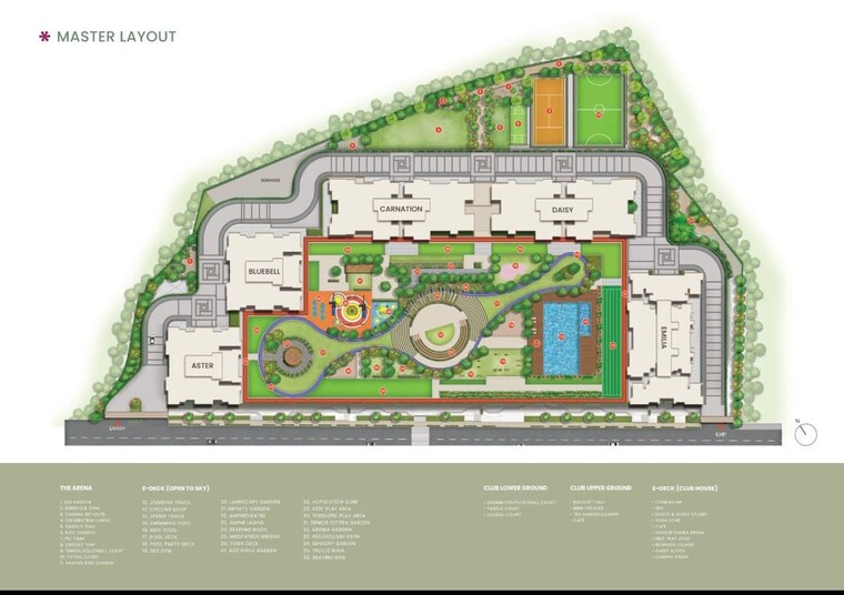 Master Plan, prestige-garden-trails 3 Bedroom 862 Sq.Ft. Apartment In Mira Road Thane 9456302