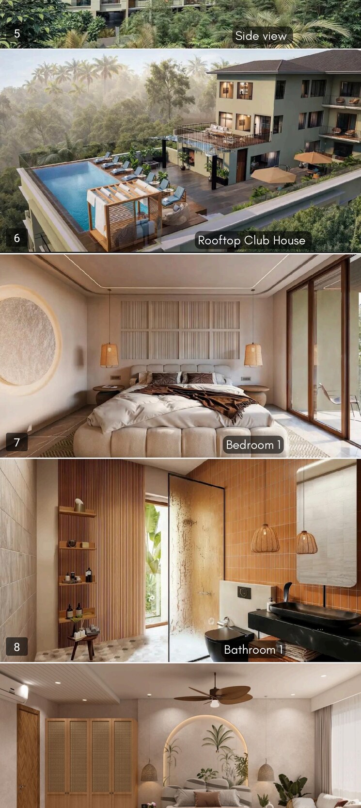 Kitchen, candolim 2 Bedroom 131 Sq.Mt. Apartment In Candolim Goa 9456346