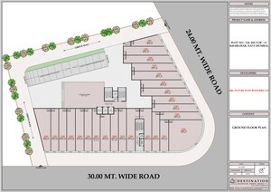Floor Plan in 2 BHK Apartment at Hitech Crystal Corner, Kharghar Sector 11 – for Sale