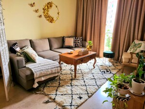 Living Room in 2 BHK Apartment at Lodha Fiorenza, Goregaon East – for Rent